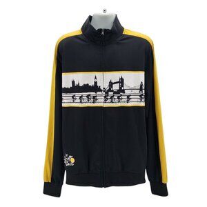 Le Tour de France Mens 2X Jacket London Le Grand Depart 2007 Black Yellow Zipper